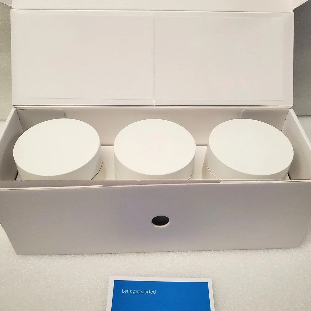 Google Wifi AC1200 Mesh Wi-Fi System 3 Pack Model GJ2CQ  Open Box
